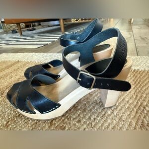 Black Swedish Hasbeens womens size 39